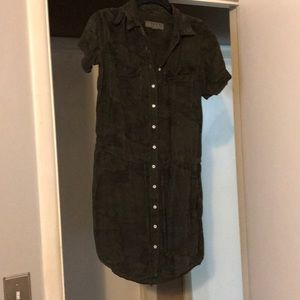 Guess button up dress